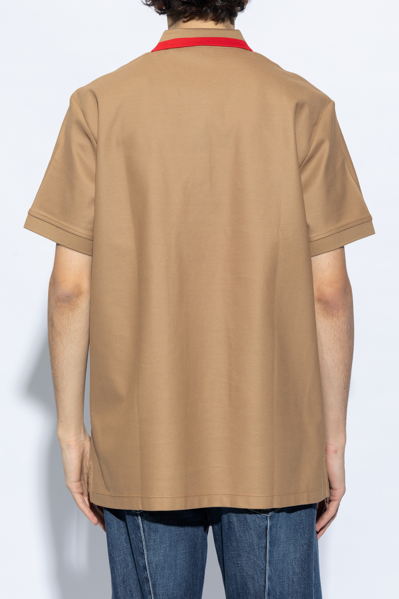 Beige Polo shirt with logo Burberry - SchaferandweinerShops